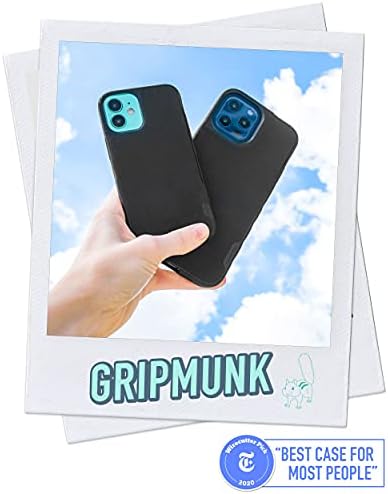 Smartish iPhone 12/12 Pro Slim Case - Gripmunk [Lightweight + Protective] Tampa fina - Black Tie Affair