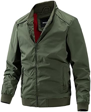 Mens Casual Jackets Bomber Sport Jacket Outwear Stand Collar Jackets finos para caminhar, viajar