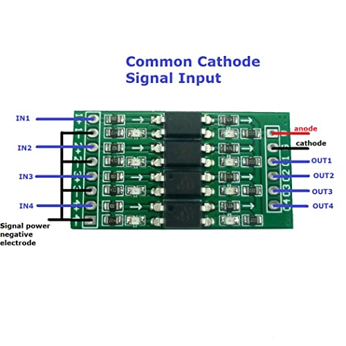 4CH em 5V Out 24V Módulo de conversão lógica digital PNP/NPN para NPN Isolamento óptico para Arduino UNO Nano STM32 AVR