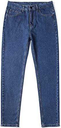 Menny Fit Washed Comfort Stretch Chino-Pant masculino Jeans de Hip Hop Fit Fit Fit Denim calças estampadas de dança