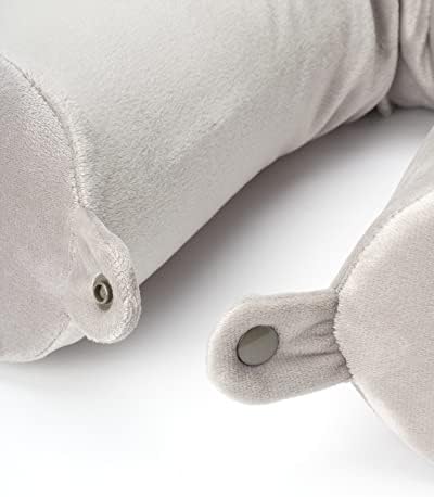 Travesseiro de pescoço de Brookstone Travel - Pillow de torção de espuma de memória de formato livre e travesseiro de pescoço