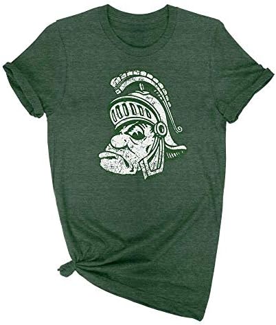 Nudge Nudge Printing Michigan State Green Gruff Sparty T-Shirt