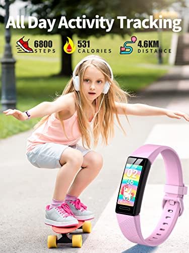 Digeehot Kids Fitness Tracker Watch For Boys Girls Idade de 5 a 16 anos, relógio de fitness à prova d'água com rastreamento de sono,