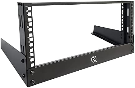 Riveco 12U Desktop rack para dispositivos de áudio e rede 19 polegadas 2 Post prateleira de quadro aberto com feixe reforçado,