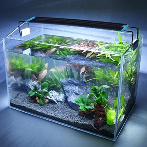 Luz de aquário LED clássico clássico, luz de peixe de recife com suportes extensíveis, lâmpada de crescimento de plantas aquáticas