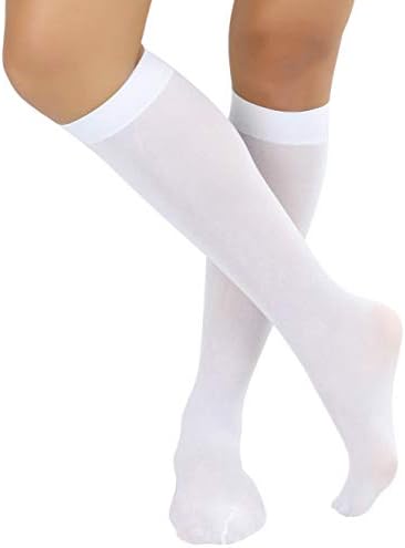 ToBeinstyle Feminino de nylon Knee Alta meias opacas