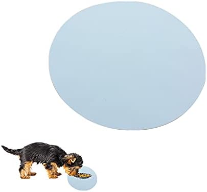 Silicone Pet Alimentação Tapete de tapete redonda da tigela lavável taça lavável almofada de alimentação à prova d'água para cães