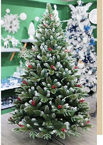 Dulplay 9,8 pés de decoração de agulhas de PVC, árvore de natal, abeto premium arborizada artificial articulada, com pinheiros de metal