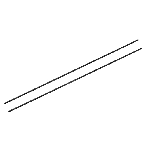 Haste de fibra de carbono de meccanidade, 1 mm x 150mm para o braço quadcopter do tubo de asa de ferramenta DIY do plano RC, pacote