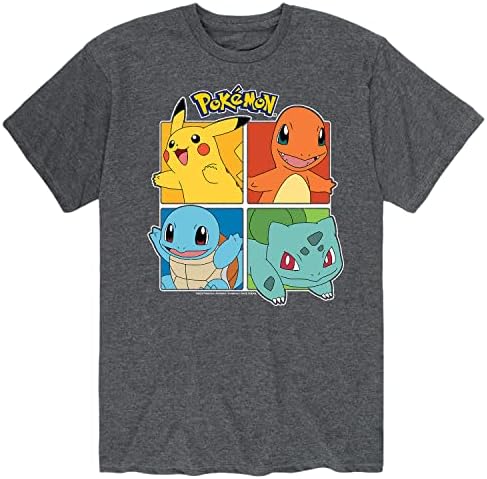 Vestuário híbrido - Team Pokémon - Camiseta gráfica de manga curta masculina