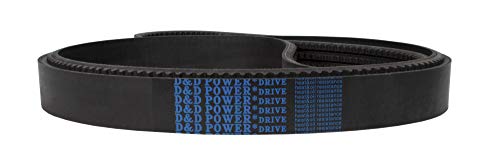 D&D PowerDrive BX105/03 Corrente de substituição padrão métrica, BX, 3 bandas, 108 de comprimento, borracha