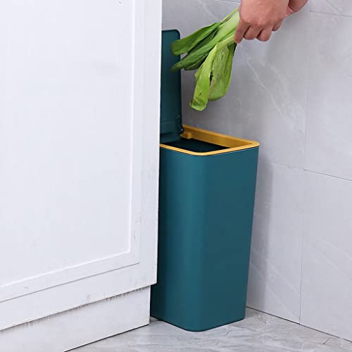 Lixo de lixo de lixo lixo lata haiple haiple-type com tampa de papel cesta de papel cozinha doméstica cozinha de grande