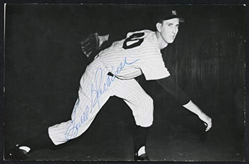 Ewell Blackwell autografou 3.5x5.5 Cartão postal New York Yankees SKU 153948 - MLB Cut Signature