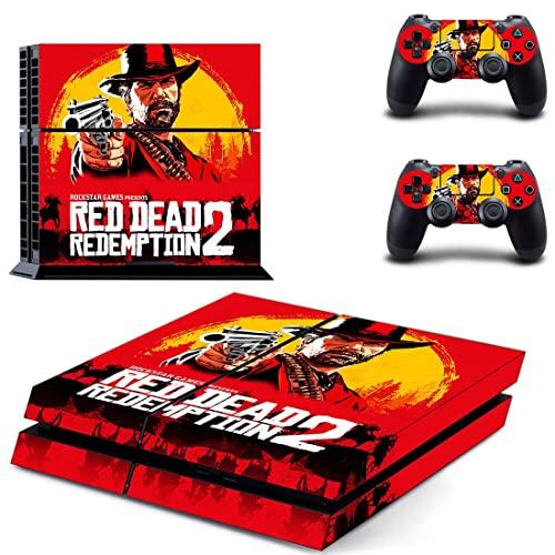 Game Gred Deadf e Redemption PS4 ou PS5 Skin Skinper para PlayStation 4 ou 5 Console e 2 Controllers Decal Vinyl V8521