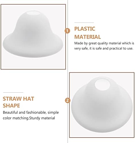 2pcs chapéu pequeno plástico abajur decoração caseira abajur de plástico para decoração para candeeiro de mesa