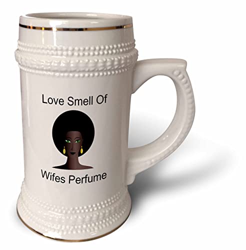 Imagem 3drose da senhora afro -americana com palavras, amor de amor - 22oz de caneca de Stein