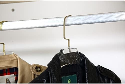 Cabidores de casaco transparente de qualidade de qualidade YBM feitos de acrílico claro para uma aparência luxuosa para o armário de guarda