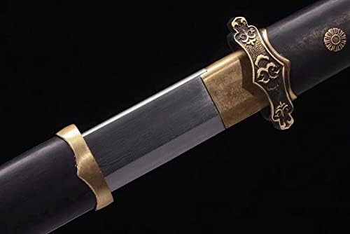 GLW espada artesanal chinesa kungfu tang Dao Broadknife Sword Long Forged Aço dobrado com madeira dura