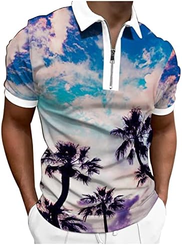 NQYIOS Men camisa pólo manga curta performance hidrato wicking pique jersey camisa de golfe botão para baixo camisetas táticas listradas