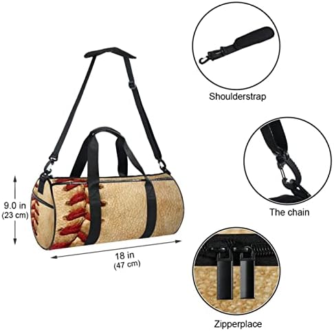 Mamacool Baseball Sports Duffel ombro Bolsa de transmissão Bolsa de viagem para ginástica Sports Dance Travel Weekender