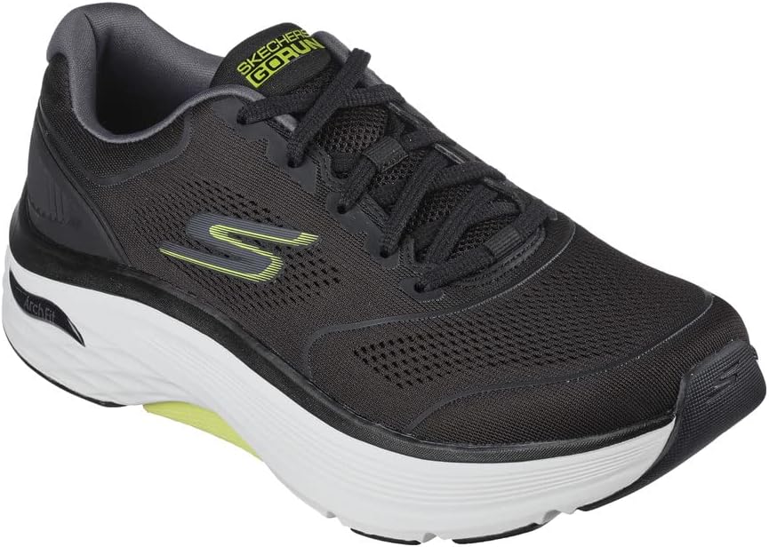 Skechers Max Cushioning Arch Fit - quadro de distribuição Black/Lime 10 D