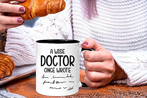 Wonwhew Yywudishop - Funny Doctor caneca, um médico sábio escreveu uma caneca, médico caneca, caneca médica, para fêmea, médico