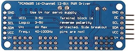 Aoicrie 5pcs pcA9685 16 canais PWM Servo Motor Driver PCA9685 Módulo IIC de 12 bits, para robô ou para Raspberry Pi Shield Module