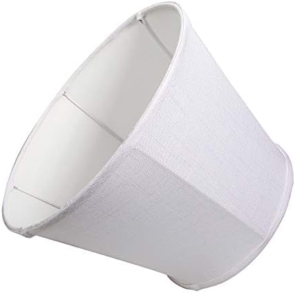 Double Tootoo Star White Lamp Shade Conjunto de 2, abajur grande de tambor para luz do piso e lâmpada de mesa 10x14x10