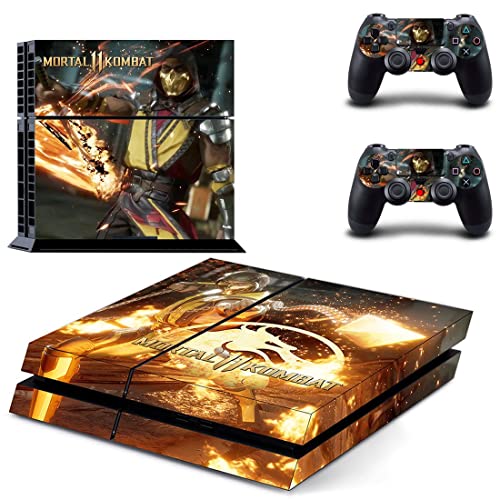 Para PS4 Normal - Game Ninja Mortal Melhor Guerra Kombat X PS4 ou PS5 Skin Skin para PlayStation 4 ou 5 Console e Controladores