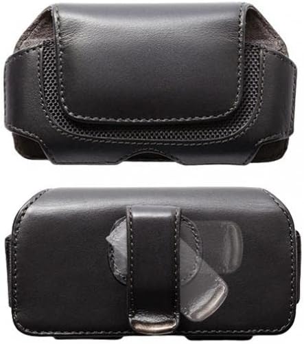Bolsa de couro de clipe de estojo bolsa de capa de couro carrega protetor compatível com blackberry negrito 9650 - negrito 9900 -
