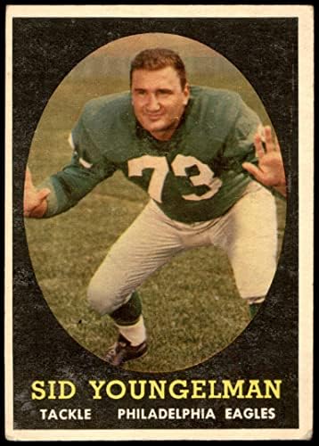 1958 Topps 24 Sid Youngelman Philadelphia Eagles VG Eagles Alabama