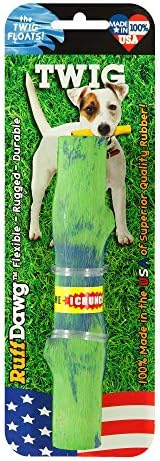 Ruff Dawg Twig Crunch Rubber Dog Toy Sorted Colors
