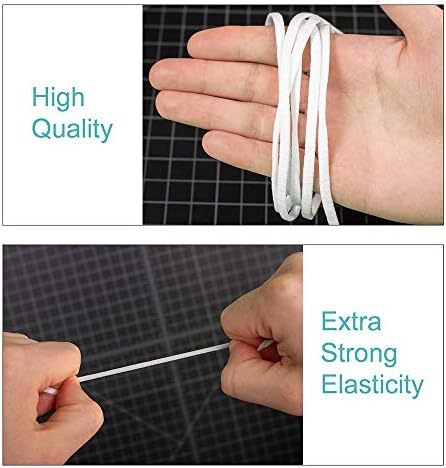 Forte elástico Earloop Stretch Bands - Frea de cordão de malha plana macia Costura - Loop de faixa de ouvido diy feita