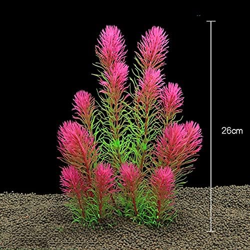 N/A 26cm colorido tanque de peixes Simulação de paisagismo aquático dense aquário decoração de plantas plásticas