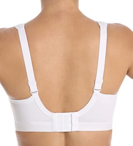 CHOQUE MULHERIO ATIVO DA MULHERES D+ Classic Sport Sports Bra, White, Reino Unido 32E