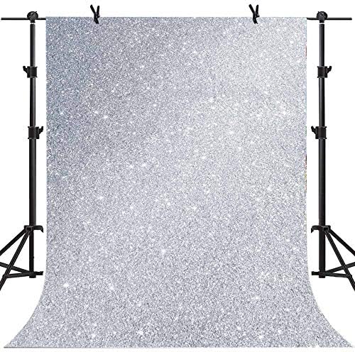 Cenário cinza prateado de 5x7ft, elegante fotografia de fotografia romântica Adeços de vídeo Che109 Lelez