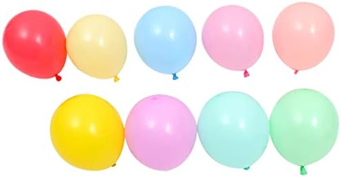 Toyvian Merry Friendsmas Balões 100pcs Partida de Natal Balões de Macaron Party Balloons para Natal Ano Novo de Ano Novo Aniversário