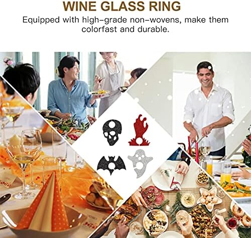 ABAODAM 16 PCS PCS VINHO BARRAÇÃO DE FESTO DE CUPLA DO HALLOWEEN FESTO ANEL RING RING HALLOWEEN FESTE CULH RING RING HALLOWEEN Party Party Party