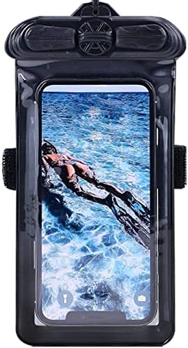 Caixa de telefone Vaxson Black, compatível com Vivo Y21T Bolsa à prova d'água Bolsa seca [não filme de protetor de tela]