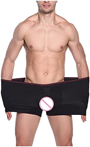 Boxers para homens listras confortáveis ​​da cintura do boxe masculino de tamanho elástico de roupa de índice elástica masculina