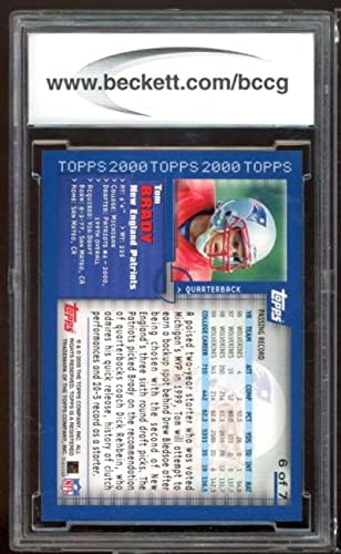 2005 TOPPS REMBACKS PROMOS 6 TOM BRADY BGS BCCG 10 MINT+