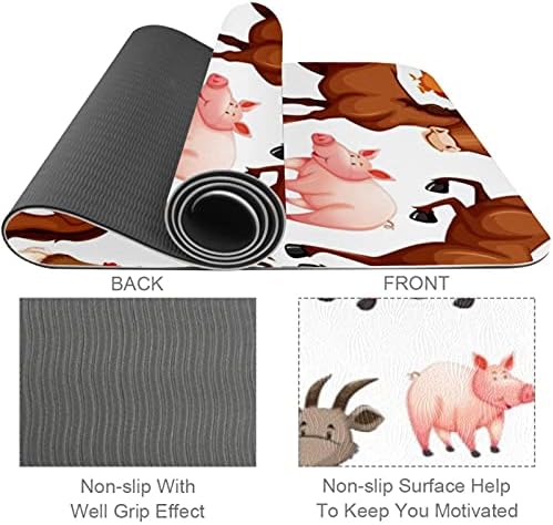 Yoga Mat Horse Print Eco Friendly Non Slip Fitness Exercition tapete para pilates e exercícios de piso