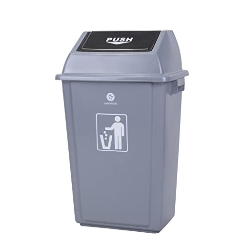 Latas de lixo de lixo ditudo lata lata de lixo à prova d'água com push de tampa lixo de plástico lixo de grande capacidade pode