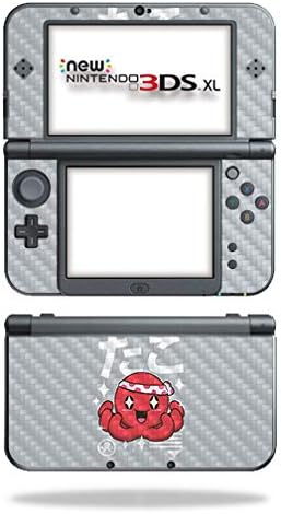 MightySkins Carbon Fiber Skin para Nintendo Novo 3DS XL - Alpaca Kawaii | Acabamento protetor de fibra de carbono