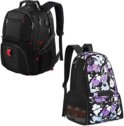 Mochila de viagem YorePek, bolsa de futebol para meninas, mochilas de laptop de 50L extra grandes para homens, mochila