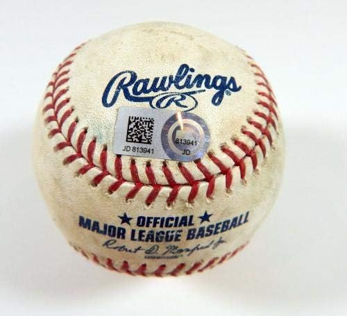 2019 Miami Marlins no jogo Rockies do Colorado usou beisebol Jairo Diaz So Anderson - Game Usado Baseballs