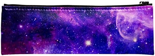 Bolsa de maquiagem tbouobt bolsa de bolsa cosmética bolsa bolsa com zíper, universo de galáxia roxa nebulosa