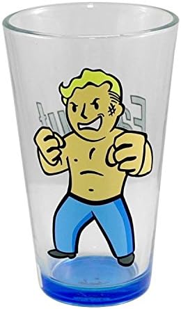 Fallout Official Vault Boy Desarmado Habilidade Premium Pint Glass, 16oz