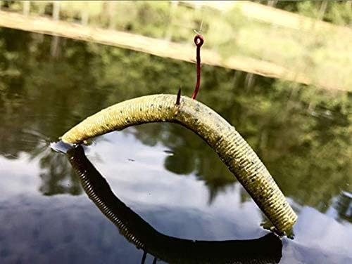 Yum Dinger clássico worm clássico para todos os fins de fins de plástico de plástico -pesca de pesca, 8 contagem - excelente