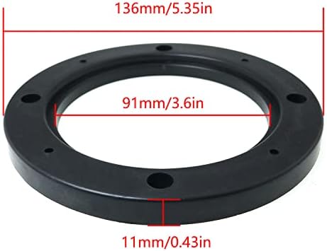 Jianling 2pcs Auto Car Caminhão 4 DIA Universal Car Speente Speaker Spacer Adapter Ring Mounting Surpolet, preto